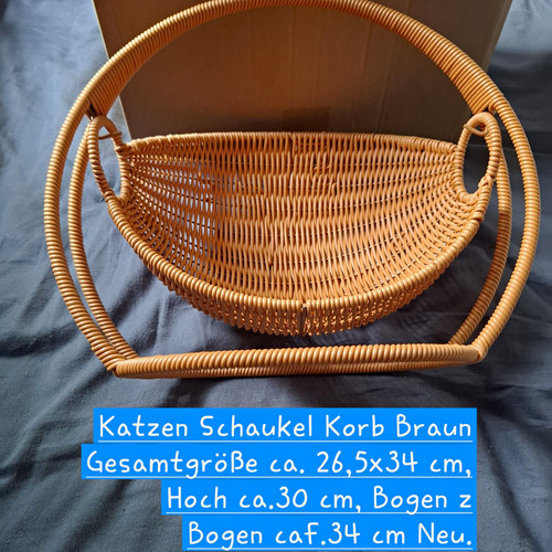 Weidenkorb braun mit griffen - weidenkorb,