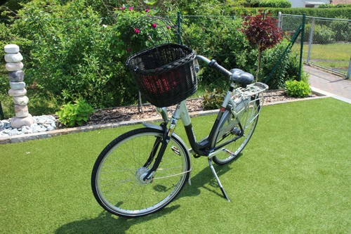Hundefahrradkorb mit gitter - mit,